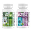 America Medic &amp; Science OVA-Max Prenatal Vitamins for Women (120 Capsules) y WFS Plus Fertility Supplements for Women (90 Capsules)