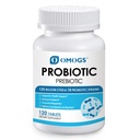 Probióticos OMOGS 90 Billones UF 18 Estrechos, con 3 Prebióticos Orgánicos &amp; Vitamina C, Suplemento Nutricional para Mujeres, Hombres &amp; Niños,Apoyo Metabolismo, Inmunidad y Salud Digestiva,No-GMO, 90 Tabletas