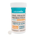 NatureWise Oral Probiotics for Mouth Bad Breath - Chewable Sugar-Free Mint - Lactobacillus reuteri Chewable - Oral Probiotics for Kids &amp; Adults - Non-GMO USA Manufactured - 60 Count[60-Day Supply]