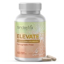 Elevate – Suplemento de lactancia libre de Fenugreek con la Rue de Goat Orgánica, Mane de León, Levadura de la Beat Thistle &amp; Brewer – Vegan, No GMO Herbal Apoyo a la lactancia – 60 cápsulas
