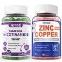 NEVISS Nicotinamide 500mg Gummies + Zinc Copper Gummies