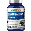 NusaPure Currant Negro 10:1 Extracto, 250 mg Equivalente a 2.500 mg, por Veg Caps 200 Vegan, No GMO