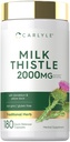 Carlyle Milk Thistle ← 180 Capsules Silencio con Dandelion &amp; Yellow Dock ← Non-GMO, Gluten Free