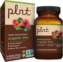 Zinc orgánico, Fórmula mineral entera de alimentos para soporte de piel inmune (60 cápsulas orgánicas)