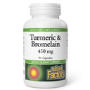 Factores naturales, Turmeric " Bromelain 450 mg, Muscle and Joint Support, 90 cápsulas