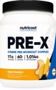 Nutricost Pre-X Xtreme PreWorkout Powder Complex, Peach Mango, 60 Servings, Vegetarian, Non-GMO y Gluten Free
