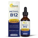 aSquared Nutrition Vitamin B12 Sublingual Liquid Drops - 5000 MCG Suplemento con Methylcobalamin (Metil B-12) - Max Absorption B 12 para aumentar la energía - Vegan Friendly - 2 fl oz