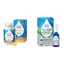 TheraTears Omega 3 Suplemento, 1200 mg, 90 ct (Pack of 1) & SteriLid Eyelid Cleanser y Face Wash, para ojos irritados, 2 fl oz Spray