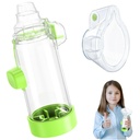 Soft Silicone Inhaler Spacers para adultos y niños - Divertido y colorido Nessi OTC Spacer (Kids-Green)