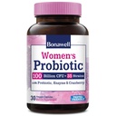 Probiotics for Women 100B, with Prebiotics, Digestive Enzymes, Organic Cranberry, Shelf-Stable, 30 Veggie Caps