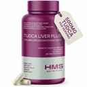 TUDCA Liver Plus+, Suplemento de apoyo al hígado para limpiar el hígado con extracto de semilla de leche, vitamina B12, folato, suplemento de sal de tudca (ácido tauroursodeoxico), 60 cápsulas, 1 mes de suministro