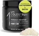 Suplemento de Colostrum por L11 con Lactoferrin Biotin Zinc &amp; Vitamina D TEN Bovine Colostrum Powder for Peak Athletic Health, Gut Health, Muscle &amp; Immune Support latitud 1500mg Colostrum - Desarrollado 30 Servimientos
