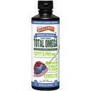 Aceites Líquidas de Barlean, Borage y Algae Omega 3 Suplemento, sabor de arándanos granados, EPA Vegan y DHA, aceite de semilla de Flax y Borage con 3,980 mg de Omega-3-6-9, 16 oz