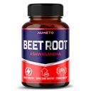 Capsulas de remolacha con Ashwagandha – Energía de apoyo, resistencia y rendimiento – 90 Cuenta (Pack of 1)