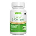 Igennus Super B-Complex Metillated B Vitaminas - Sujeto de liberación, etiqueta limpia y alta absorción, con 5-MTHF Folate " Methyl B12, Energía, Mood " Rendimiento cognitivo, Lab Verified, 60 pequeñas tablas