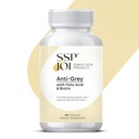Suplemento de Crecimiento del Pelo 250 mg - Suplemento Anti-Grey para Hombres y Mujeres con Ácido Fólico, B-Vitamins & Biotina - Apoya el Cambio del Pelo Gris y promueve un Pelo Saludable fuerte