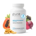 Pure Therapro Rx Methylated B Complex Vitaminas Hecho en EE.UU., 4 Month Supply ← Methyl B Quatrefolic 5-MTHF Folate, B12 Methylcobalamin, TMG Trimetilglycine, Methylfolate ← Pharm Grade