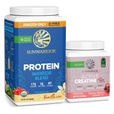 Sunwarrior WarriorBlend Vanilla Protein Powder 32 Servimientos " Creatina for Women Berry Lemonade 50 Servings