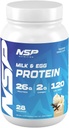 Milk &amp; Egg Protein Powder ← 26g Protein tención 28 Servings  Perfect for Sensitive stomachs ← no Bloating ¦ Build Muscle ← Protein for Sensitive stomachs French Vanilla