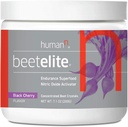 Hoja HumanaElite Pre Workout Powder para Hombres - Ultra High Purity Beet Root Powder for Energy &amp; Stamina - Caffeine Free, Creatine Free, Vegan Nitric Oxide Suplemento - Black Cherry, 7.1 oz