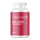 Celebrate Vitamins Multi ADEK, Iron Free – Daily Bariatric Multivitamin, High Level of Vitamins A, D, E, K & B12 for Duodenal Switch Surgery Patients (180 Capsules)