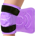 APEXUP Ice Pack for Knee Pain Relief, Large Reusable Wrap After Surgery, Flexible Gel Cold Pack for Injuries, Pain Relief for Back, hombro, codo, tobillo y pierna (Purple, L 1PK)