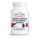Nueva vida Limpieza Suprema Hígado Riñones y Vesicula, Vida sana, Dandelion Root, Milk Thistle Extract, 100 Capsules