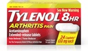 Tylenol 8 horas Artritis Dolor Alivio de Dolor - Acetominophen Tablas de liberación extendida, Alimentador de dolor / Reductor de fiebre, 24 Caplets, 650 miligramos cada (2-Pack)