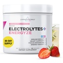 Livingood Daily Electrolytes Powder, Electrolytes Hydration Powder with Vitamin C, Taurine, D Ribose " FOS, Sugar Free Electrolyte Drink Mix, Keto, Gluten Free, Strawberry Lemonade, 30 Servings