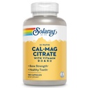 SOLARAY Calcio Magnesio Citrate w/Vitamin D3 K2 - Suplementos de Calcio para Mujeres y Hombres - Bone and Heart Health Support - Cal Mag 2:1 Ratio, Plus Vitamina D 3 y K2, Garantía de 60 días, 30 Servimientos