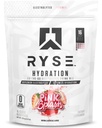 RYSE Hydration Electrolyte Powder Drink Mix Packets - Pink Splash - Electrolitos de espectro completo sin azúcar con vitaminas esenciales, Taurina y Choline para la rehidratación - 16 palos de servicio