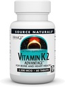 Fuente Naturals Vitamina K2 Advantage, para Bone and Heart Health*, 2200 mcg - 60 Tablets