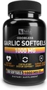 Suplemento de ajo sin olor Silencio 1.000 mg por servir Silencioso Apoyo Corazón Salud, Circulación y Sistema Inmunitario Silencio GMP Certified, Non-GMO, 3rd Party Tested ← 200 Capsules