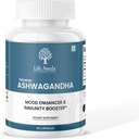 Life Aveda Ashwagandha 500mg, 60 cápsulas – Suplemento Natural Herbal para Adultos (1-Mes de Suministro)