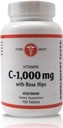 Salud Holística Vitamina C con Rosas HIPS 1000mg Tablets, Vitamina C Tablet for Boosting Immunity, Maintaining Optimal Blood Pressure, and Healthier Inflammatory Responses, 100 Tablets