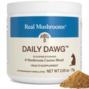 Reales Setas enteras de la salud del perro – Funal Mushroom Blend for Dogs with Lion’s Mane, Cordyceps, Turquía Tail, Reishi, Shiitake para el bienestar general de los perros – 2.65 oz Powder Suplemento