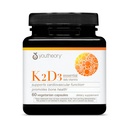 Teoría K2D3 - Bone & Heart Health Support - Combina la vitamina D3 &amp; Vitamina K2 - Lácteos, Soy &amp; Gluten Gratis - 60 cápsulas vegetarianas