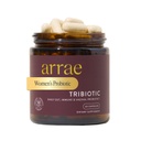 Tribiótico Arrae, Probióticos para Mujeres, Apoyo para Equilibrio de pH vaginal, Gut, Inmune y Salud Femenina, Prebióticos, Probióticos, Postbióticos, 60 Conteo