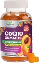 CoQ10 Gummies for Adults - Coenzyme Q10 100mg Por Serving - 3X Strength, High Absorption Antioxidant Supplement for Heart Health Support & Energy Production - Co Q10 (Coq 10) Suplementos - 120 Gummies