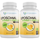 Vitamina Liposomal C 1400mg Por Serving - Alta Absorción Ácido ascórbico, Vitamina Lipo-esférica Complejo de Apoyo Inmune Suplemento w / Potentes Antioxidantes y Booster Collagen, (180 Veggie Caps 2 Pack)