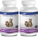 cat Liver Support - Ultra Vitaminas para gatos - Minerales saludables y vitaminas Fórmula - Chews - cat Calcio - 2 Botellas (180 Treats)