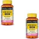 Las vitaminas de Mason Slow Release Iron Compare con los ingredientes activos en la baja Fe, 1-Once (Pack de 2)