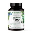 Laboratorios Esmeraldas Zinc 25mg - Apoyo Inmunitario, Salud Digestiva, Estrés oxidativo - Hecho con Zinc Bisglycinate - Vegan & Gluten-Free - 90 cápsulas vegetales