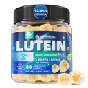 Lutein 20mg 40mg y Zeaxanthin Suplementos para Ojos, Lutein Gummies con Omega 3, Saffron, Zinc, Bilberry & Goji Berry for Vision Support - Eye Vitamins Gummies for Seniors - Vegan, Sugar Free, 60ct