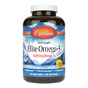 Carlson Elite Omega-3 Gems, 1600mg Omega-3 con EPA & DHA, Wild-Caught Norwegian Fish Oil, Lemon Flavor, 90 Softgels