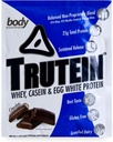 Body Nutrition Trutein High Protein Powder: 45% Whey, 45% Casein, 10% Egg White, Gluten-Free, Low Sodium, Grass Fed Whey Protein Powder, Gym Suplemento &amp; Breakfast Shake, Chocolate, 34g Muestra