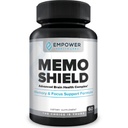 MemoShield Brain Health Supplement – Advanced Memory Support with Lion's Mane, Bacopa Monnieri y Ginkgo Biloba – Función Cognitiva y Brain Health Formula – 60 cápsulas