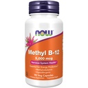 AHORA Suplementos de alimentos, Metil B-12 5000mcg,Metilcobalamina, Hipoalergénico, 90 cápsulas de verduras