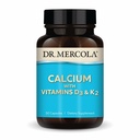 Dr. Mercola Calcium with Vitamins D3 & K2 - Supports Bone & Heart Health* - Calcium with Vitamins D3 & K2 - Eggshell-Derived - Non-GMO, Gluten-Free &amp; Soy Free - 30 Capsules (30 Servings)