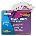 30 Oral Sleep Strips ← Quick-Dissolving 3mg Melatonin Strip  Obras más rápidas que las Gummies ← Relajar Suplementos Napping latitud The Ultimate Sleeping Aid for Better Rest and Eye Health